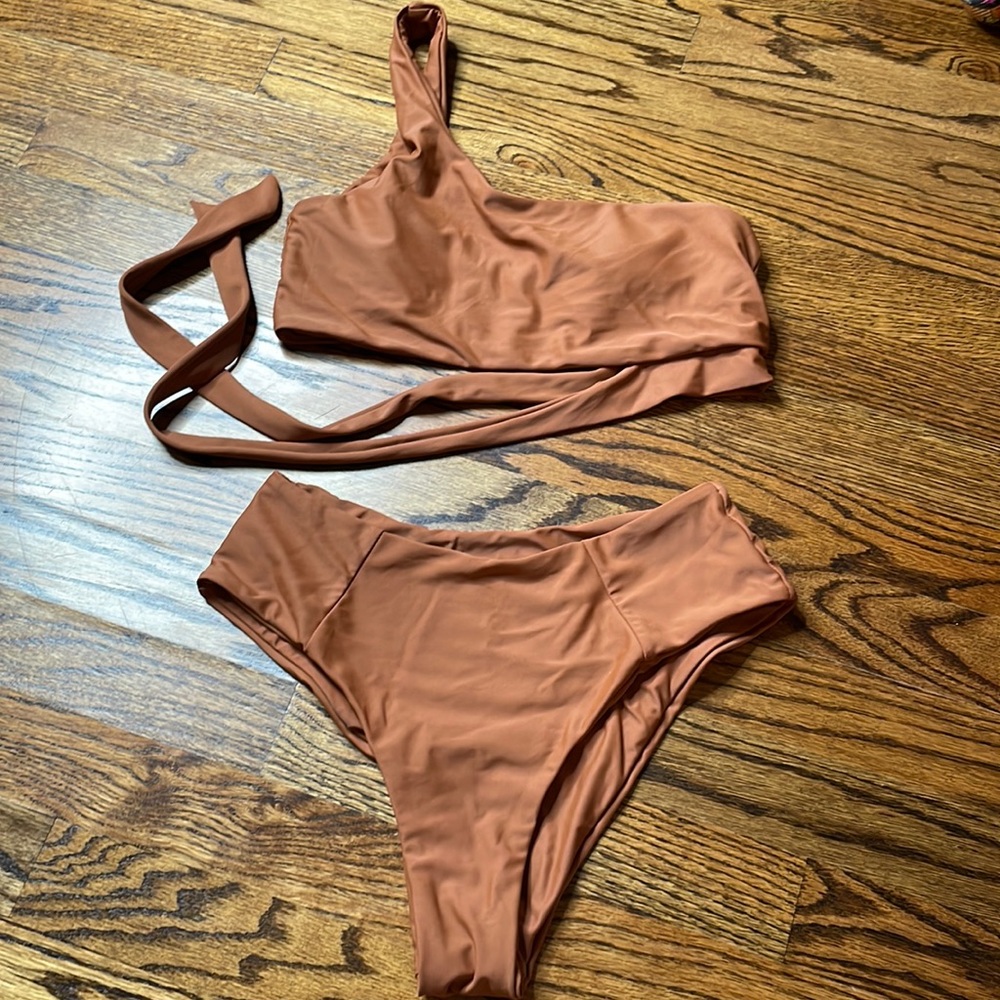 Bikini size small in bronze